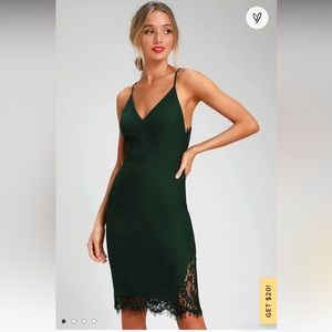 Forest Green Midi Dress